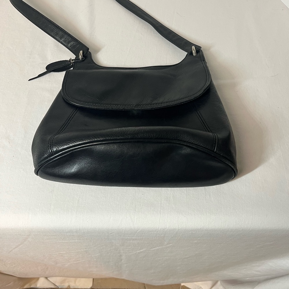 Black Leather Shoulder Bag